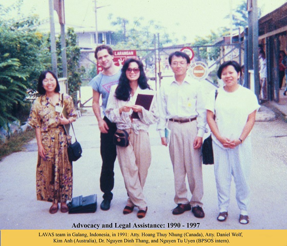 BPSOS delegation in Galang 1991