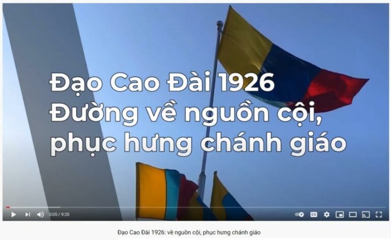 Video: Hành trình phục hưng Đạo Cao Đài 1926